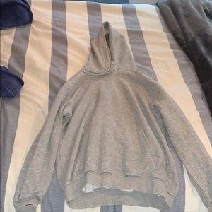 All grey sweatshirt